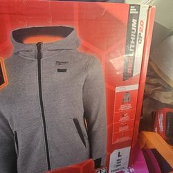 Milwaukee Gray Heated Hoodie