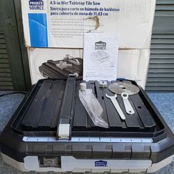 Project Source 4.5-in 4.1-Amp Tabletop Corded Tile Saw