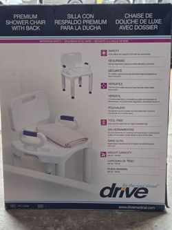 Drive Medical Premium Shower Chair with Back