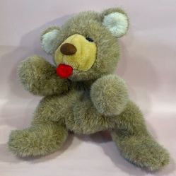 Vintage Senitt Dolls and Puppets LTD Teddy Bear with Tongue Sticking Out 15” 