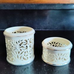 Lenox Set Of 2 Tealight Candle Holders