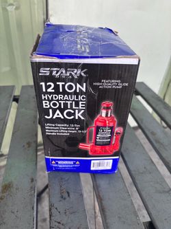 XtremepowerUS 12 Ton Hydraulic Lift Hydraulic Bottle Jack (24,000 Pounds) for Car Repair, Vans, Trucks, Caravans, Car Repair, Home Lift with Long Hand