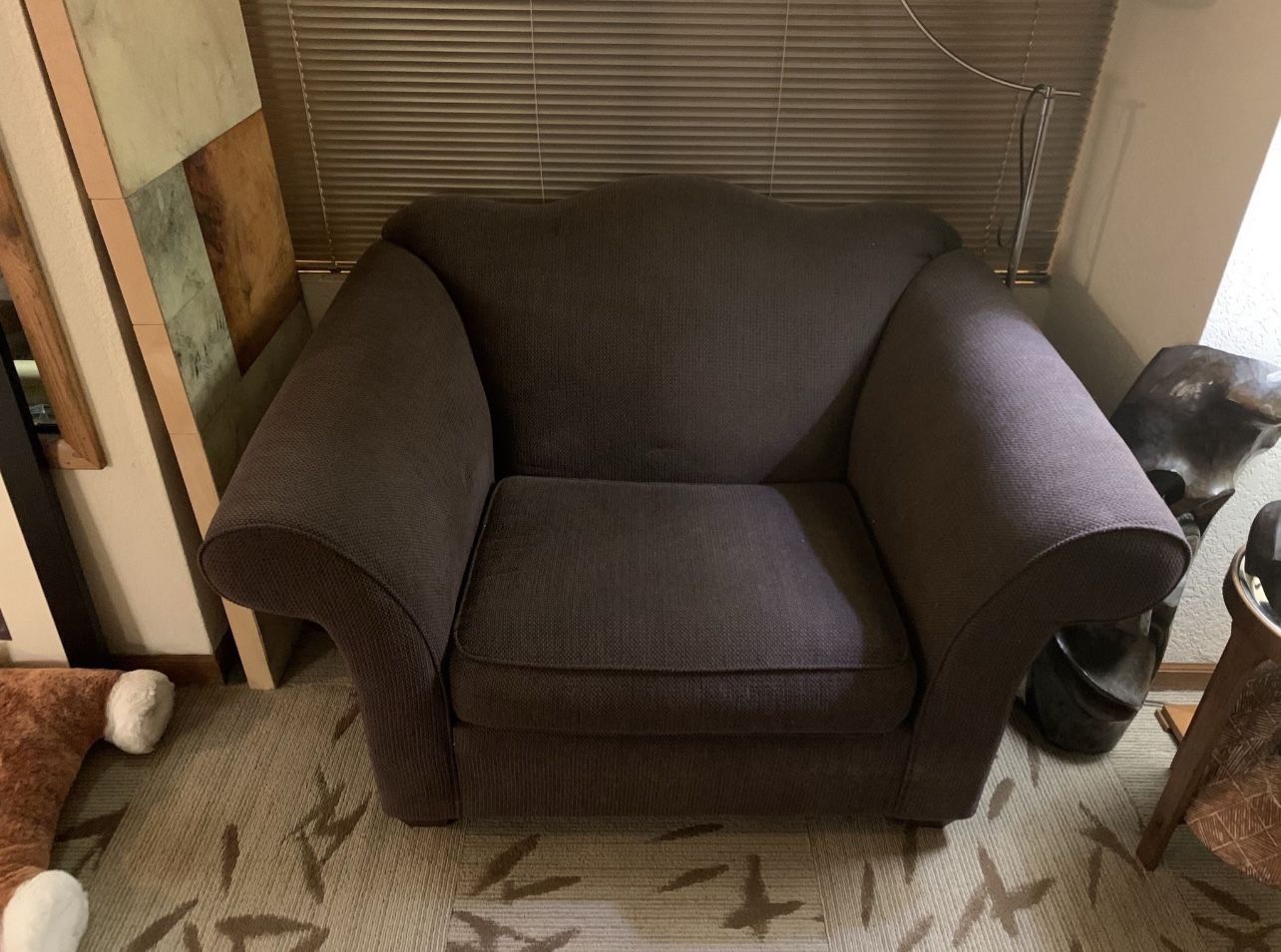 Nice Plum Chair And A Half