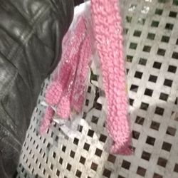 Hair Extensions (Pretty Pink,Long,Curly)