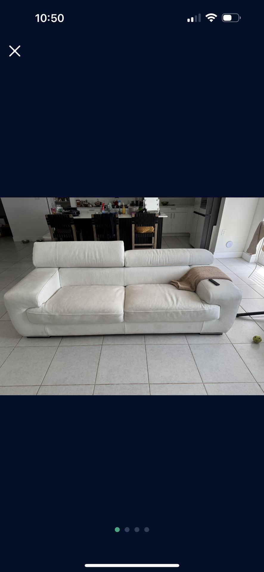 Italian Leather Couch