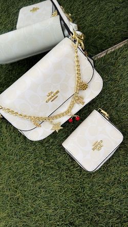 Coach 2 pc set  Crossbody Bag Set White