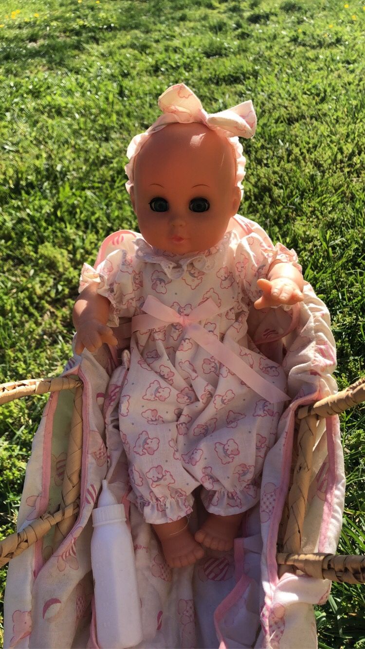 Baby Doll with Basket