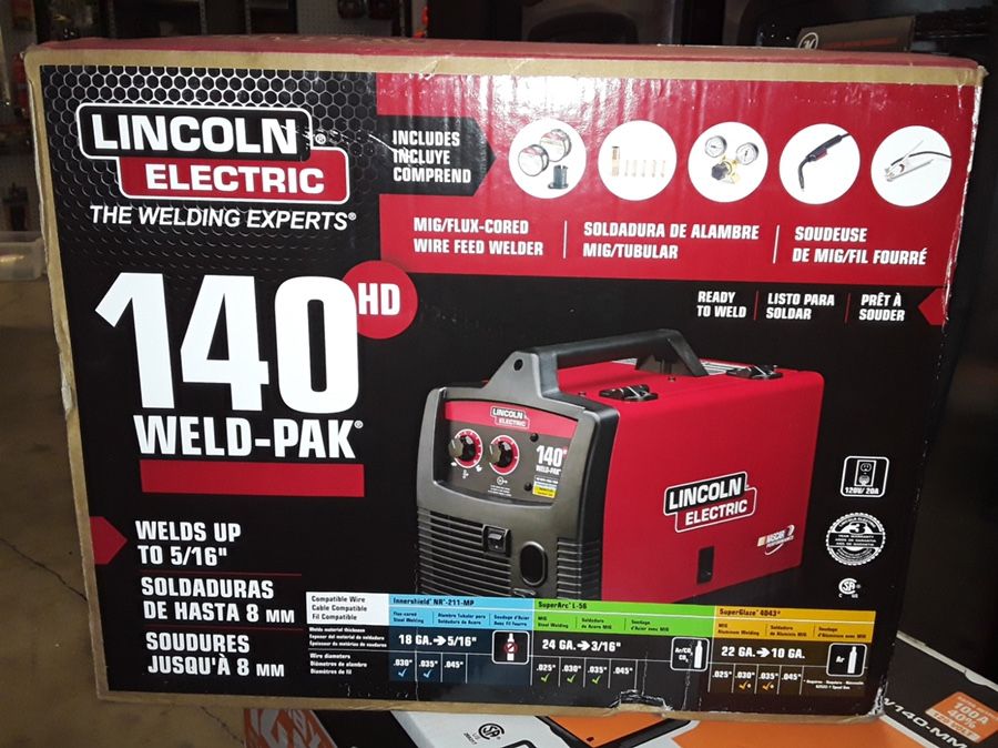 Lincoln Electric 140 Amp Weld Pak 140 HD MIG Wire Feed Welder for Sale