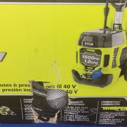 Pressure Washer Ryobi Cordless 40V 1500psi