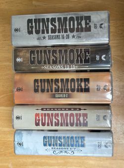 Gunsmoke 119 DVDs 479 Episodes 5 SEALED/NEW BOXED SETS Complete Seasons 5-20 Matt Dillon COLLECTION