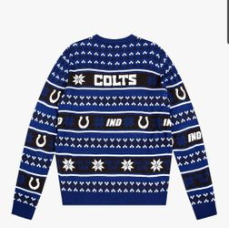 FOCO NFL COLTS Team Sweater Size M New With Tags!!
Officially Licensed 