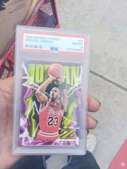 1996 skybox z force Michael Jordon #11 PSA grade 8