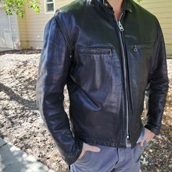 Men's Leather Motorcycle Jacket #3
