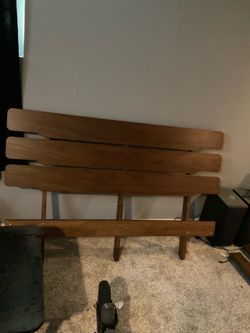 Wood bed frame