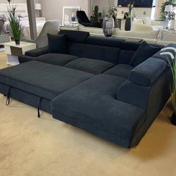 Financing Options, Deals ,Delivery🐞 PullOut Sleeper Sectional Sofa Couch 