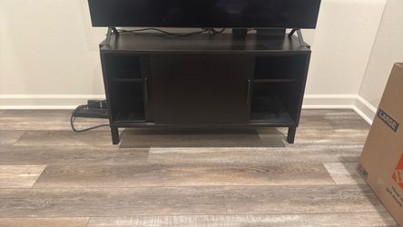 Crate&Barrel Dark Brown TV Stand with Storage Cabinet