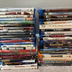 Assorted DVDs & Bluerays (42)