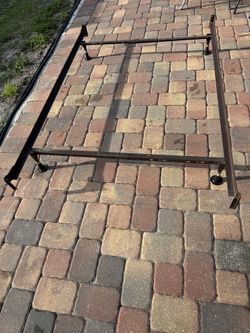 Iron frame for bed, full 75 Inches long and 53 Inches Wide.
