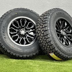 NEW 18” Ford F-150 Wheels AGP Black AT 275/70R18 Tires Expedition 6x135 rims F150 Platinum