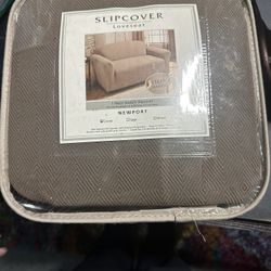 Love Seat Slip Cover Brown 