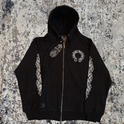 Chrome Hearts Horse Shoe Floral Hoodie