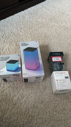 2 speaker +fitbit watch
