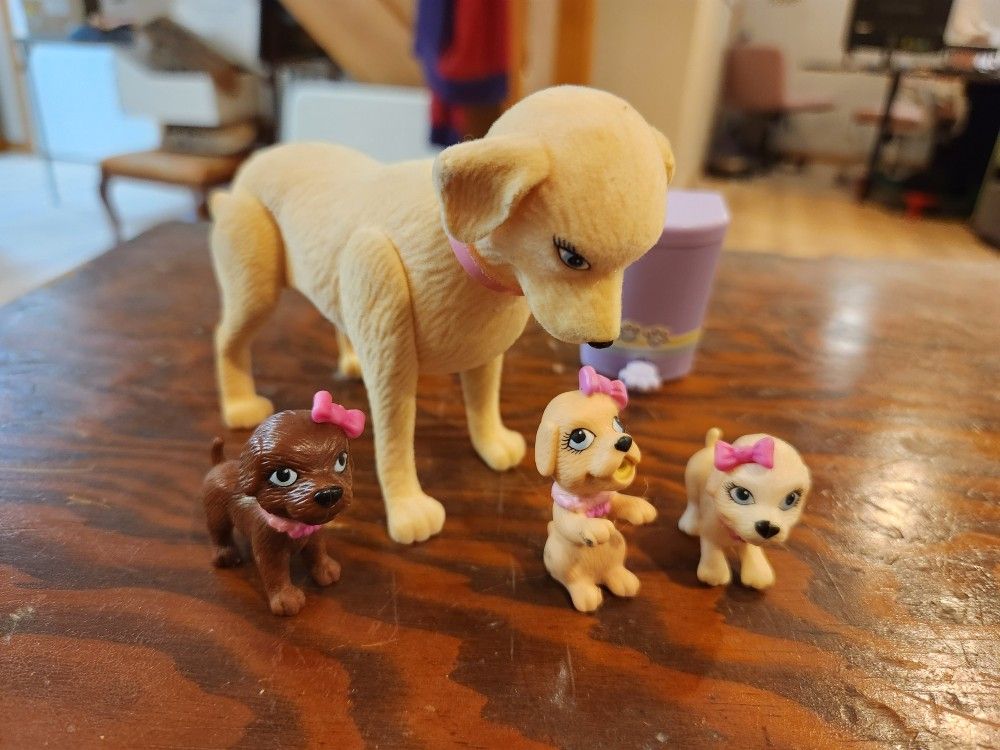 Barbie Taffy Dog and Puppies