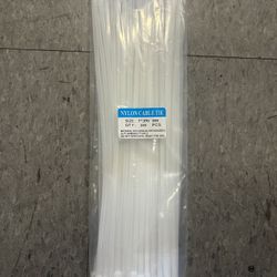 100 Pcs 5x350 mm Self-Locking Nylon Wire Plastic Network Cable Zip Tie Line Bundles Wrap Strap  