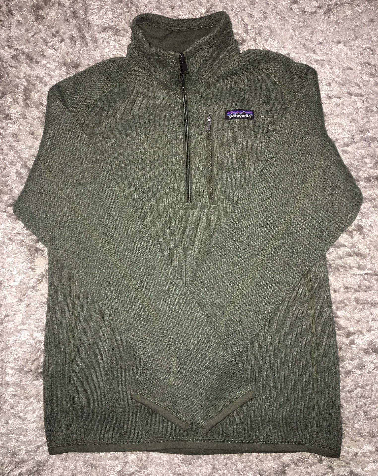 NEW Patagonia Men’s Green 1/4 Zip Better Sweater Pullover Small