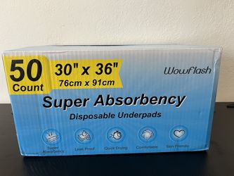 Wowflash Super Absorbency Disposable Underpads