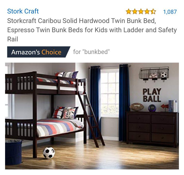 Great Bunk Beds $50