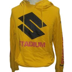 Justin beiber Stadium Hoodie Sweatshirt 2017 Stadium World Tour Bright Yellow L
