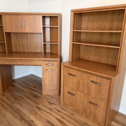 Computer Desk With Matching File Cabinet Hutch