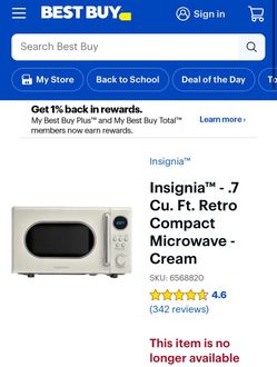 Insignia Retro Microwave