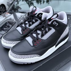 Nike Air Jordan Retro OG 3 Black Size 9