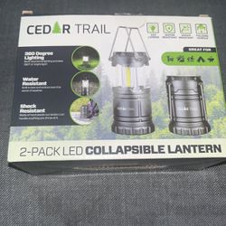 2 LED Collapsible Lanterns - Brand New In Box