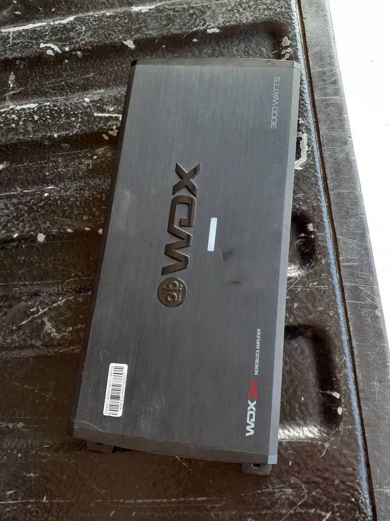 Amplificador WDX 3k 3000watts monoblok