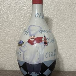 Jennifer Brinkley Certified International Chefs Special oil vinegar jar Vase