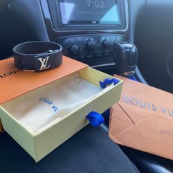Black Louie Vuitton Bracelet 