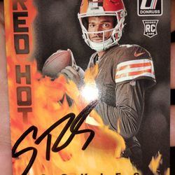 Shedeur Sanders Signed Autograph Rookie Card NFL Cleveland Browns 