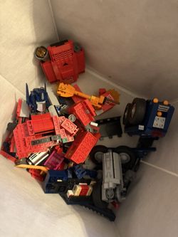 Missing Few Small Blue Legos Used Optimus Prime Lego