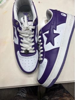 BAPES PURPLE AND WHITE SIZE 11
