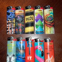 200 Brand  New BIC Lighters Cool And Funny Designs
