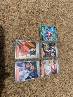 5 Ultra Rare, Rare Pokemon cards in great shape