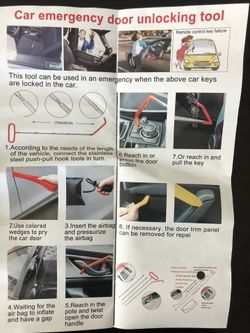 Car emergency door unlocking tool