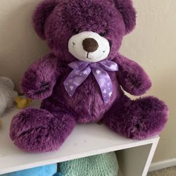 Purple teddy bear