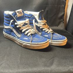 VANS SK8 HI Cartoon SKETCH SKATE SHOE - TRUE BLUE