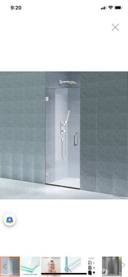 Ravello Frameless Shower Door 30x80 