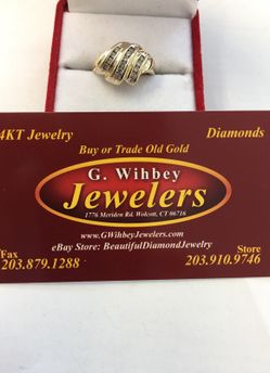 14 Kt gold & diamond ring