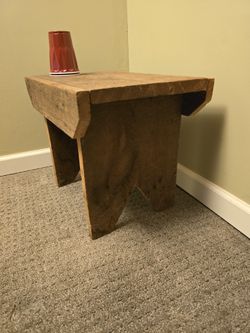 Hand Made Wooden Bench